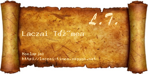 Laczai Tímea névjegykártya